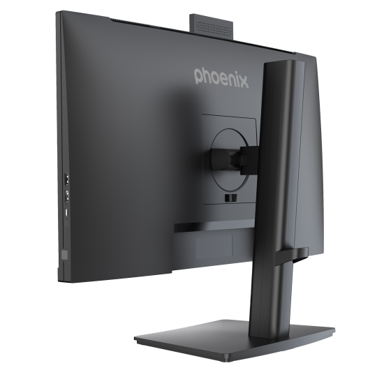 Monitor phoenix visión 24 pro 23.8 pulgadas full hd panel ips webcam integrada abatible hdmi + dp altavoces integrados