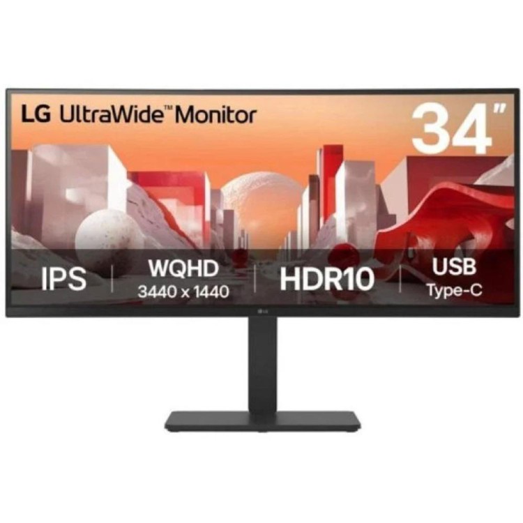 Monitor lg 34ba75qe - b 34 pulgadas wqhd 60hz