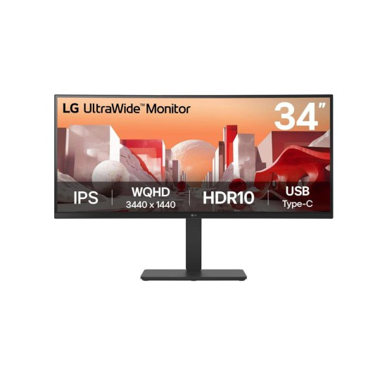 Monitor lg 34ba75qe - b 34 pulgadas wqhd 60hz