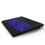 Soporte - base refrigeracion para ordenador portatil ewent ew1256 - 2 ventiladores - hasta 17 pulgadas