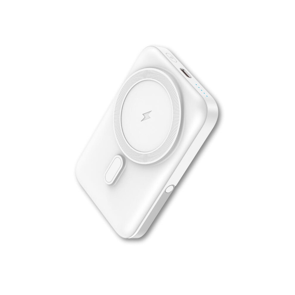 Powerbank qcharx atlas inalambrico magnetico 10000mah blanco