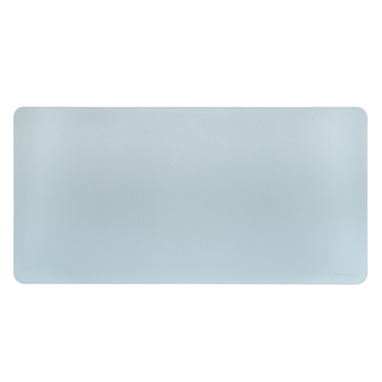 Phoenix matepad alfrombrilla escritorio ratón pu 80 x 40 cm antideslizante impermeable materíal simil cuero azul - gris