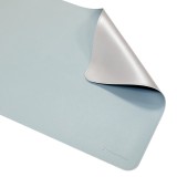 Phoenix matepad alfrombrilla escritorio ratón pu 80 x 40 cm antideslizante impermeable materíal simil cuero azul - gris