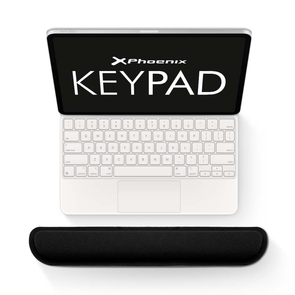 Phoenix keypad reposamuñecas ergonómico espuma con memoria alta densidad negro