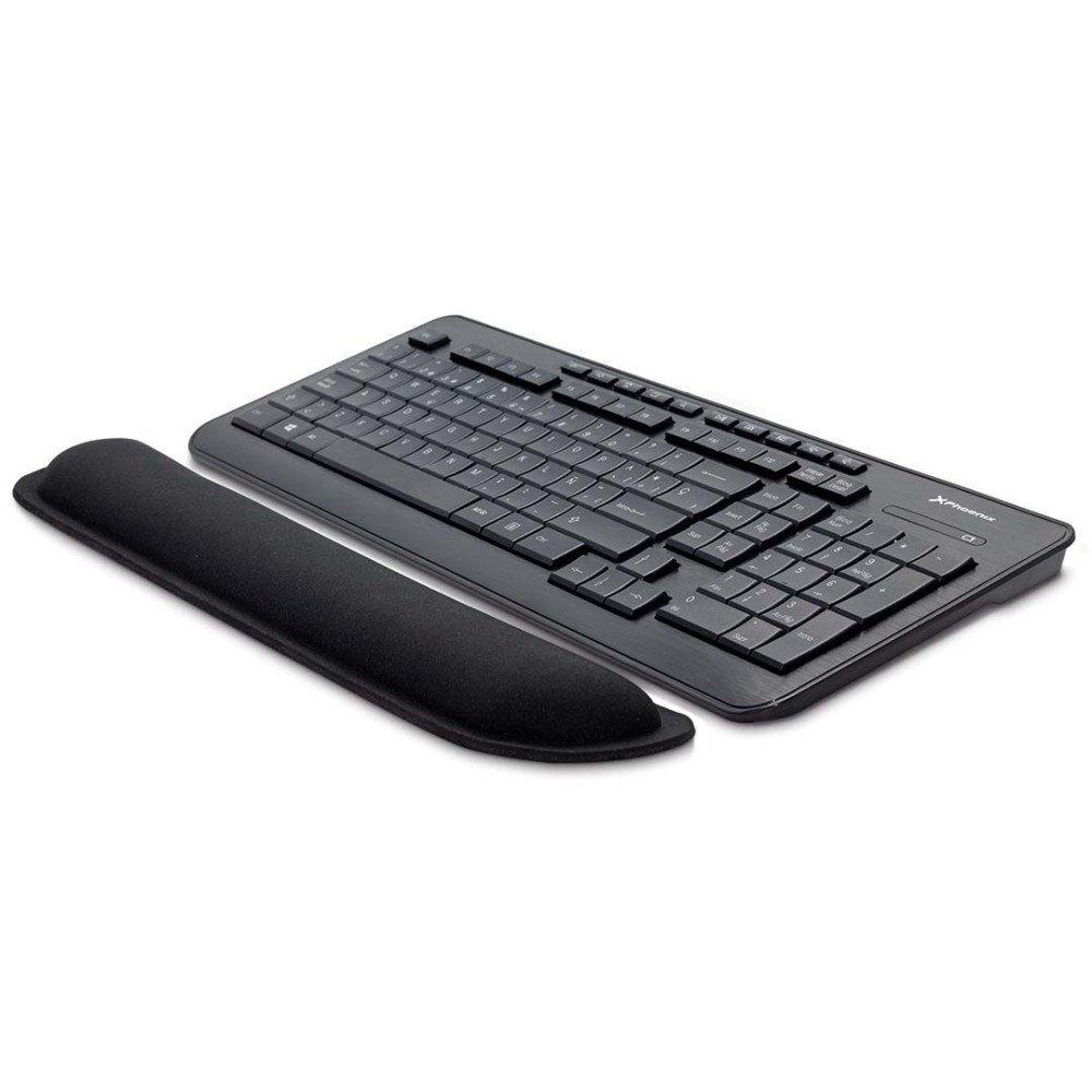 Phoenix keypad reposamuñecas ergonómico espuma con memoria alta densidad negro