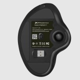 Ratón inalambrico phoenix ergo t1 ergonomico trackball batería recargable multidispositivo