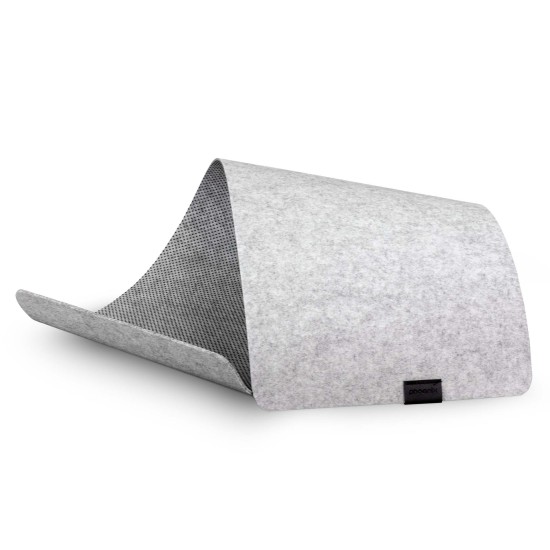 Phoenix sizigia alfombrilla premium de fieltro para escritorio gris l