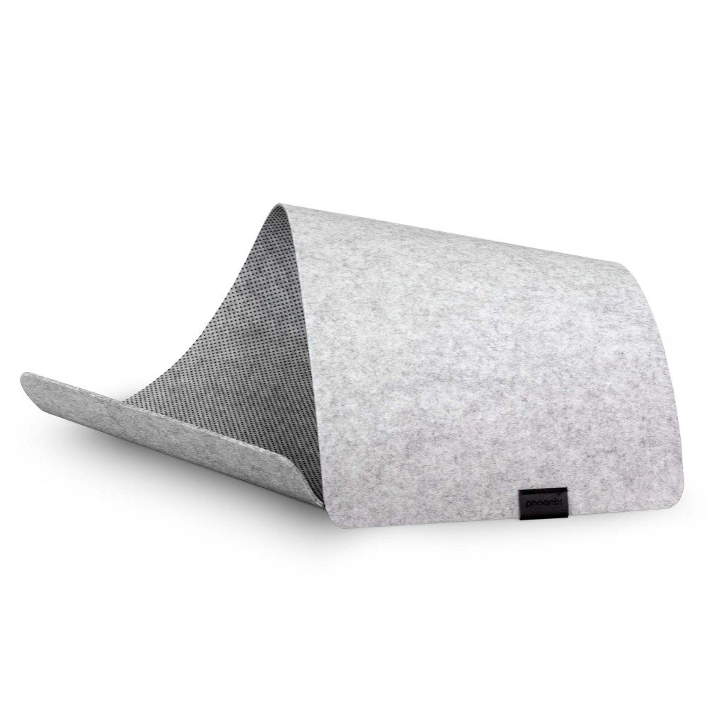 Phoenix sizigia alfombrilla premium de fieltro para escritorio gris l