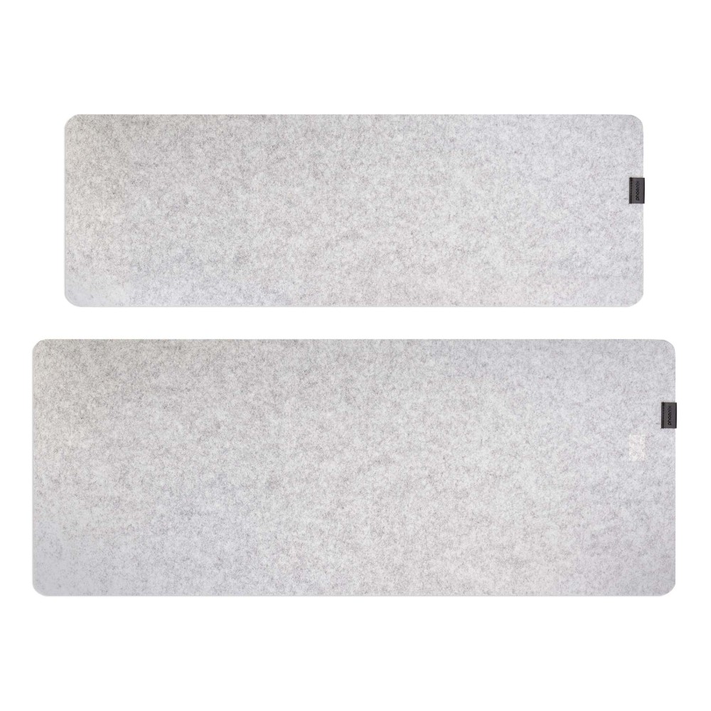 Phoenix sizigia alfombrilla premium de fieltro para escritorio gris xl