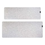 Phoenix sizigia alfombrilla premium de fieltro para escritorio gris xl
