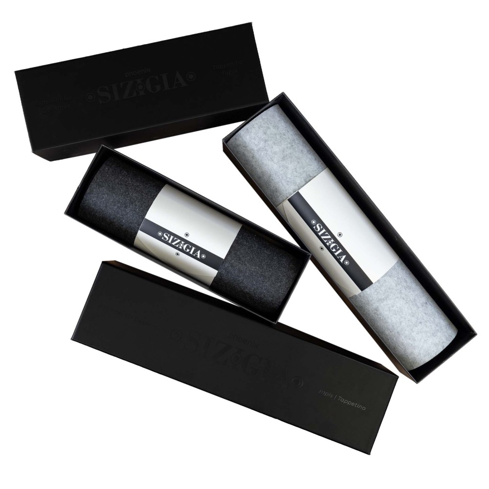 Phoenix sizigia alfombrilla premium de fieltro para escritorio gris xl