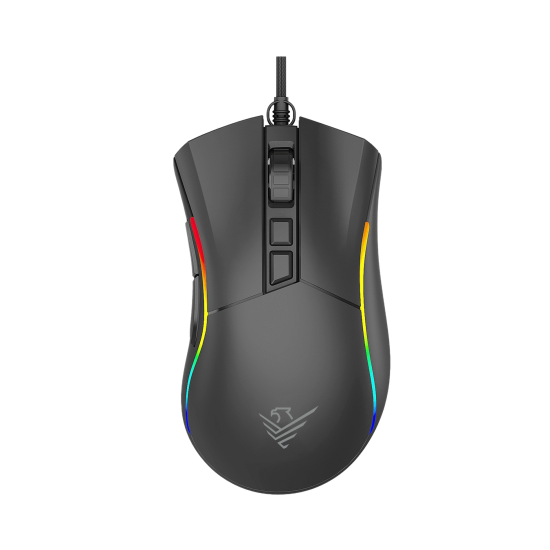 Ratón gaming phoenix void 12000 dpi de alto rendimiento negro rgb usb