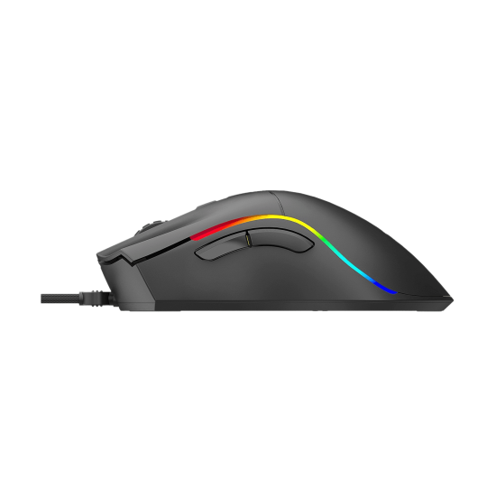 Ratón gaming phoenix void 12000 dpi de alto rendimiento negro rgb usb