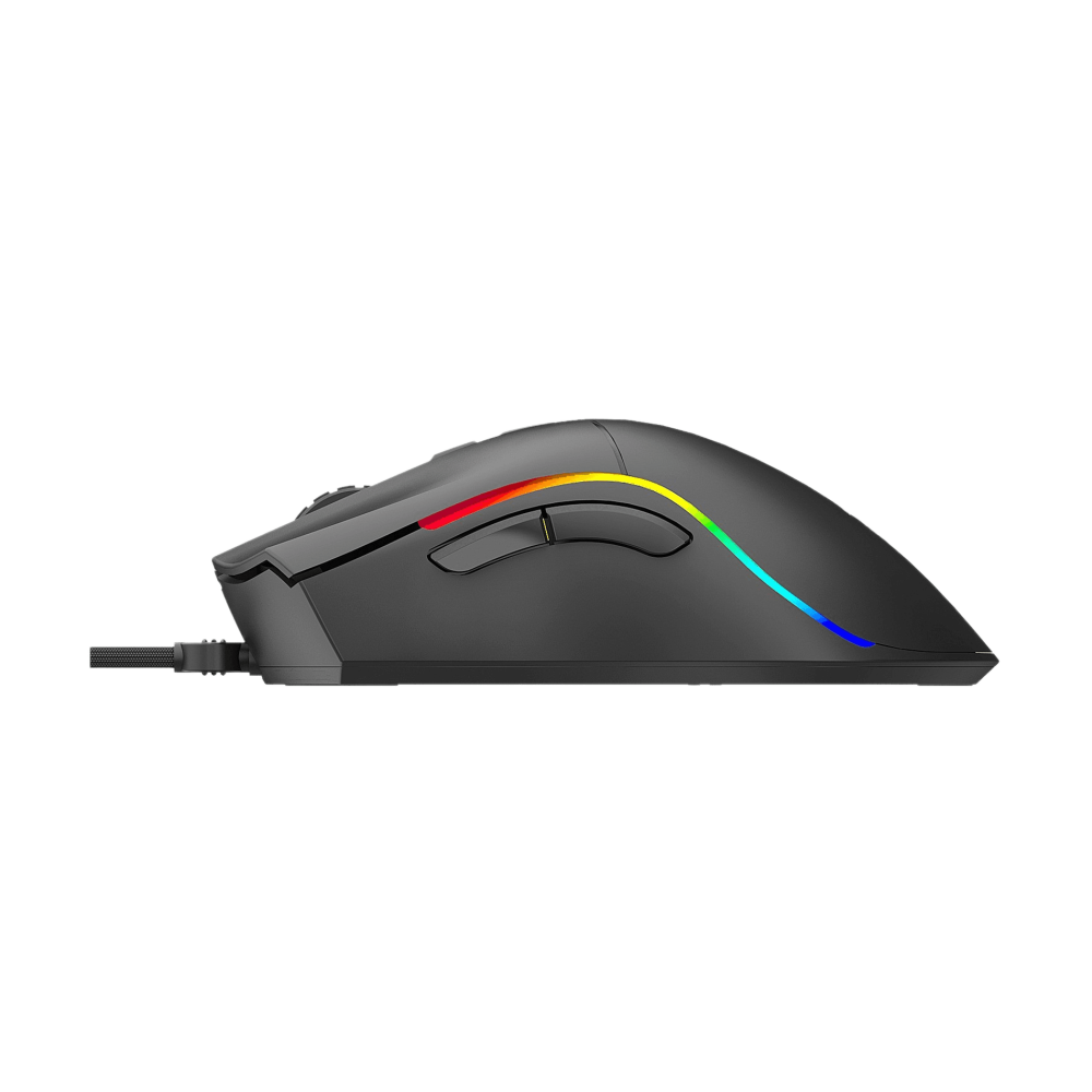 Ratón gaming phoenix void 12000 dpi de alto rendimiento negro rgb usb