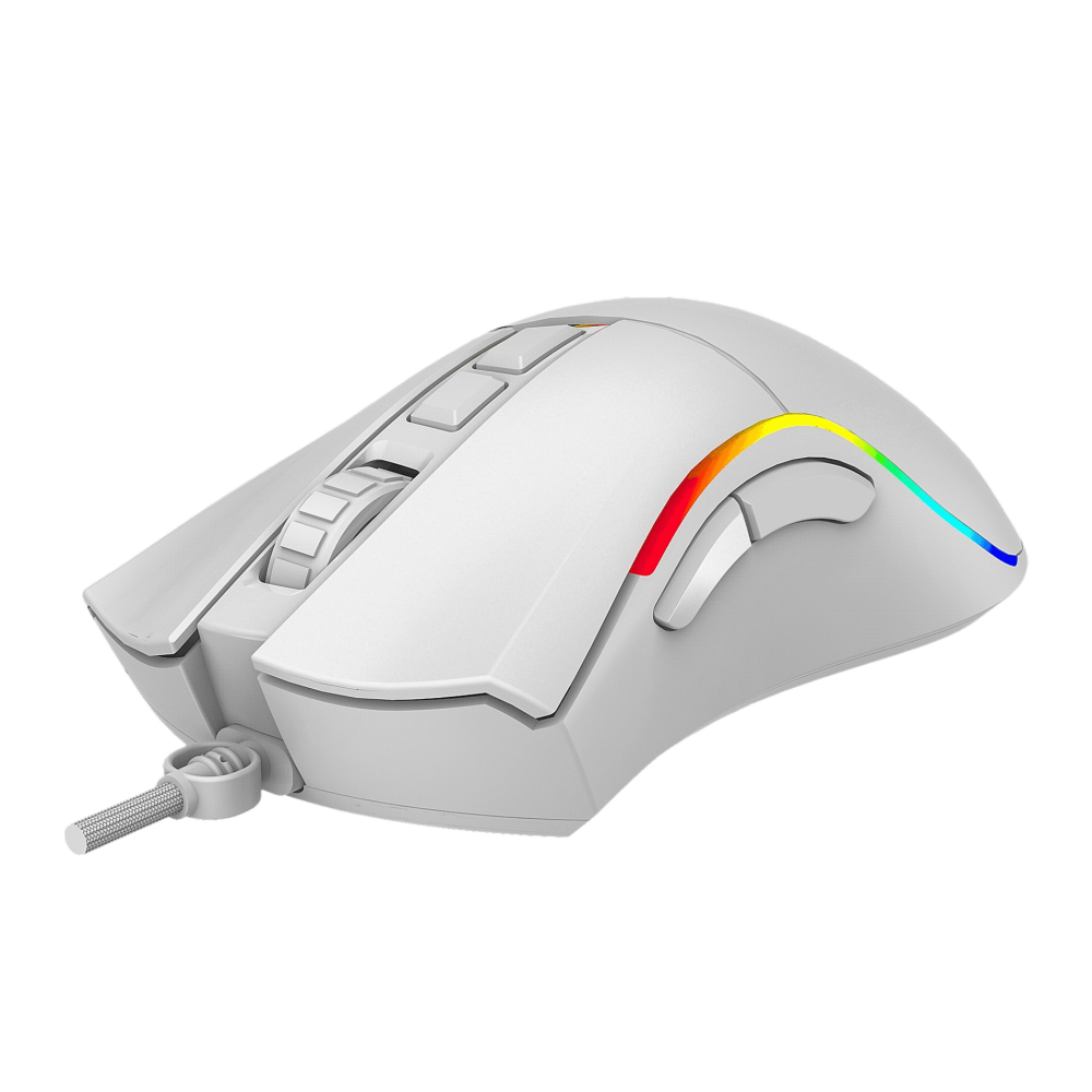 Ratón phoenix gaming void 12000 dpi de alto rendimiento blanco rgb usb configurable