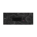 Alfombrilla phoenix stratos para ratón escritorio negra 90 x 40 cm con base de corcho y superficie cuero pu