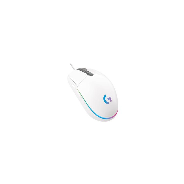 Mouse raton logitech g102 lightsync blanco gaming 8.000 dpi 6 botones