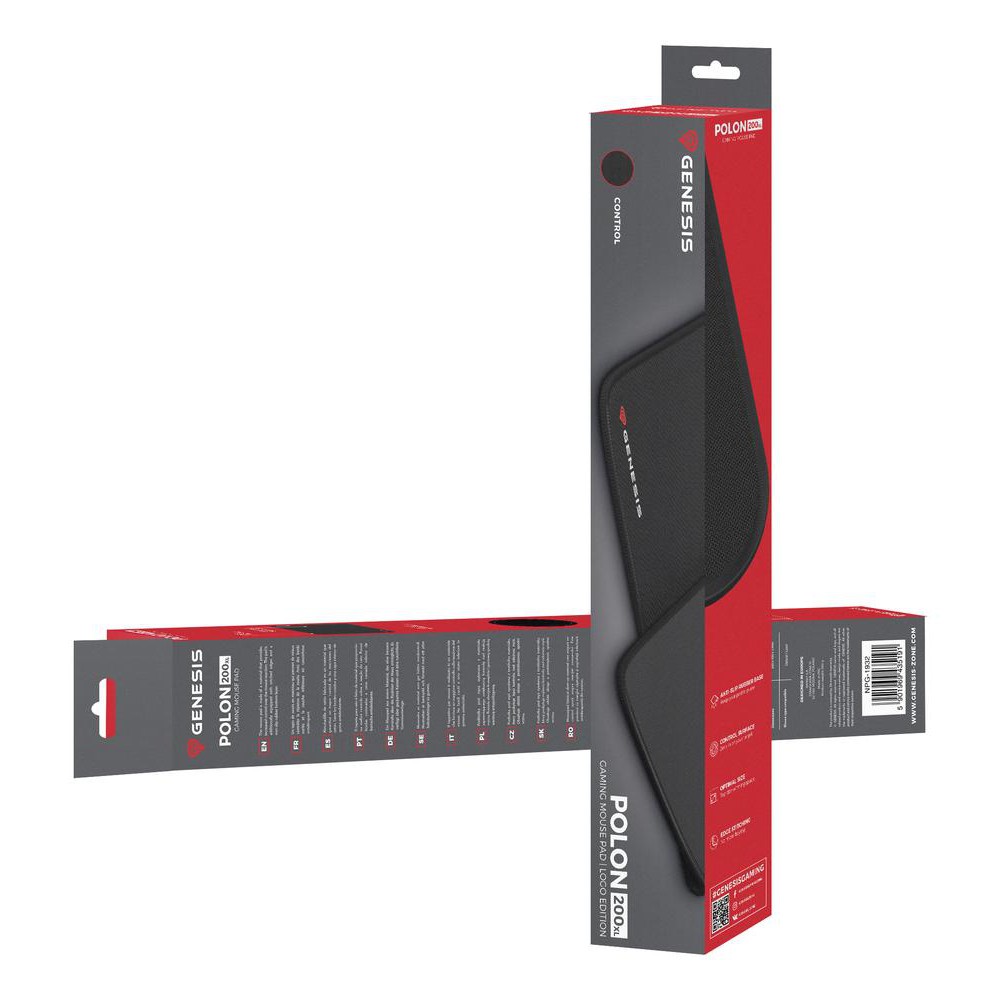 Alfombrilla gaming genesis polon 200 xl 500x400mm