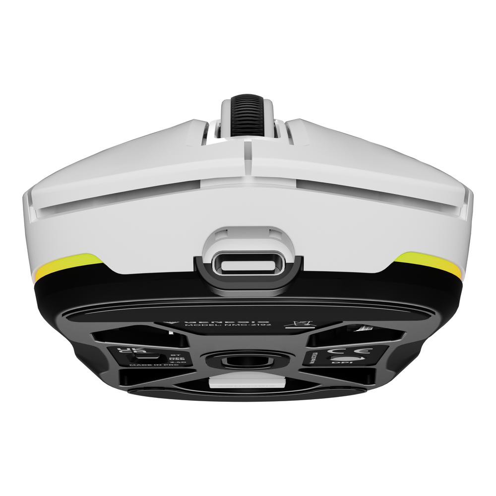 Raton inalambrico gaming genesis zircon 660 blanco