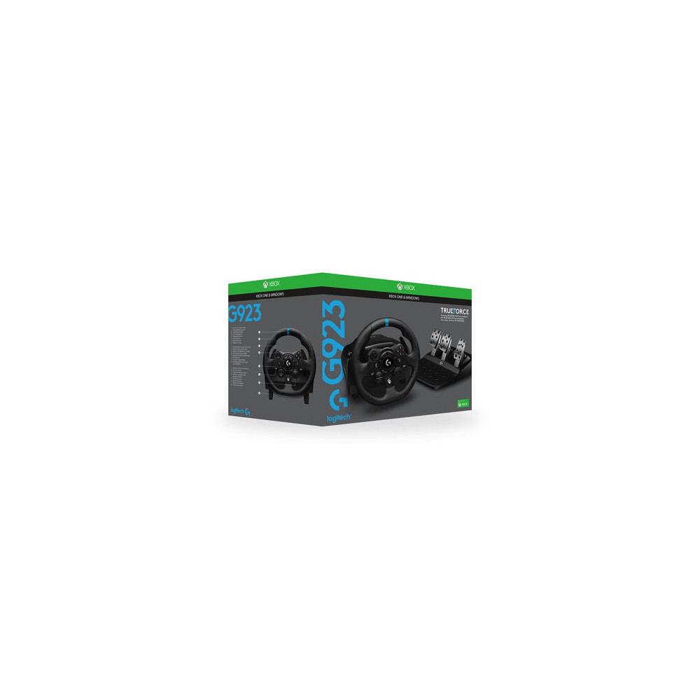 Volante y pedales logitech g923 para xbox y pc