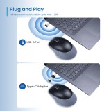 Raton inalambrico ewent ew3243 negro - gris