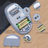 Raton inalambrico ewent ew3243 negro - gris