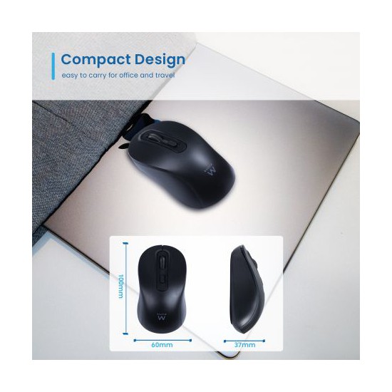 Raton inalambrico ewent ew3218 negro