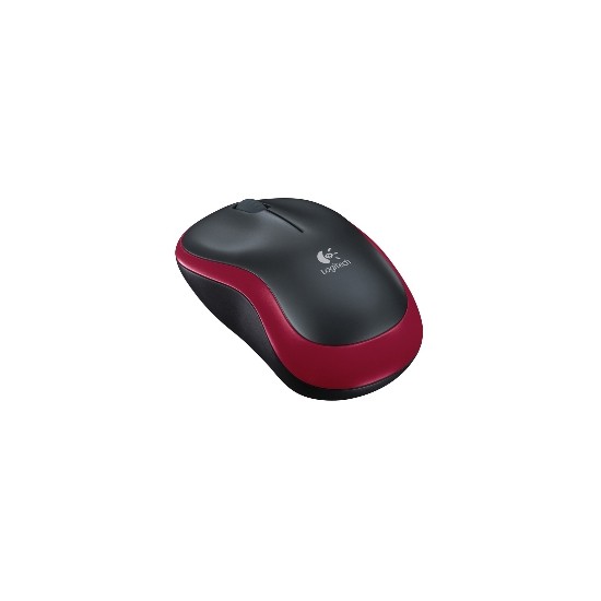 Mouse raton logitech m185 optico wireless inalambrico rojo 2.4ghz