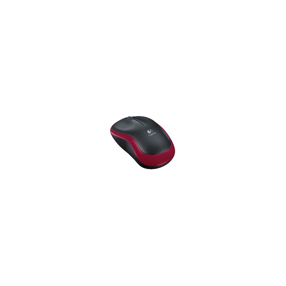 Mouse raton logitech m185 optico wireless inalambrico rojo 2.4ghz