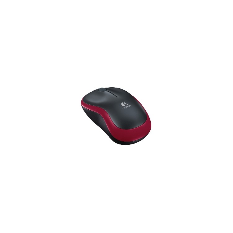 Mouse raton logitech m185 optico wireless inalambrico rojo 2.4ghz