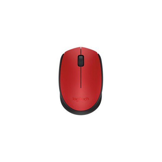 Mouse raton logitech m171 optico wireless inalambrico rojo