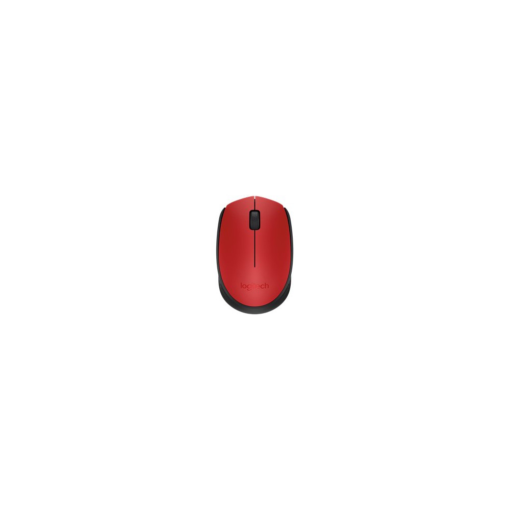 Mouse raton logitech m171 optico wireless inalambrico rojo