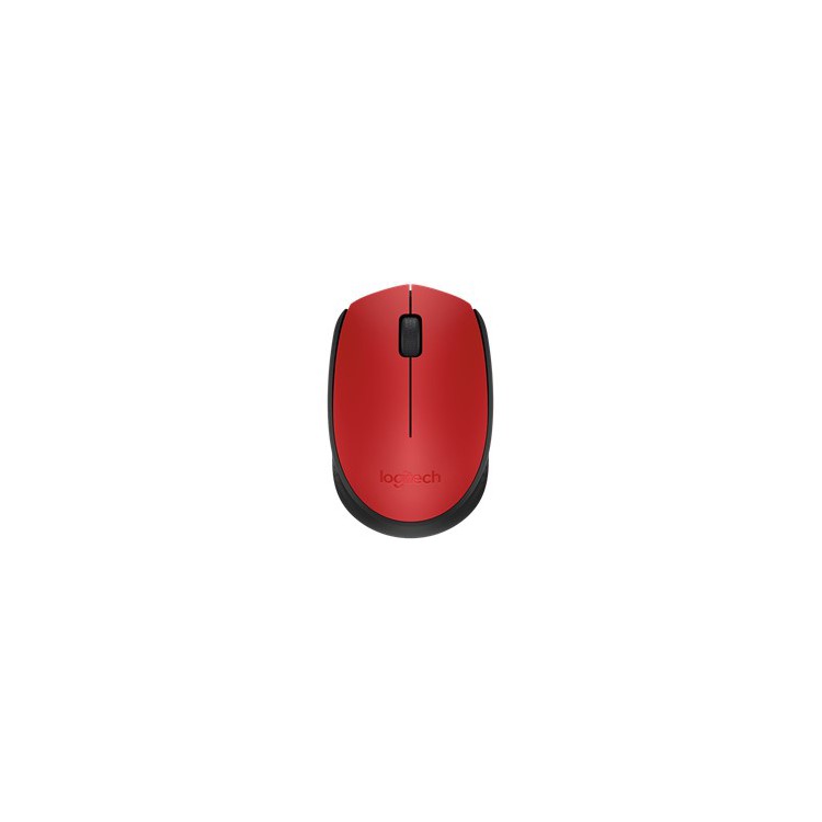 Mouse raton logitech m171 optico wireless inalambrico rojo