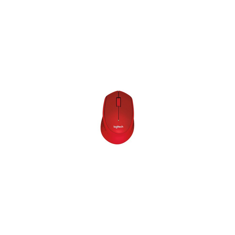 Mouse raton logitech m330 optico wireless inalambrico silent plus rojo
