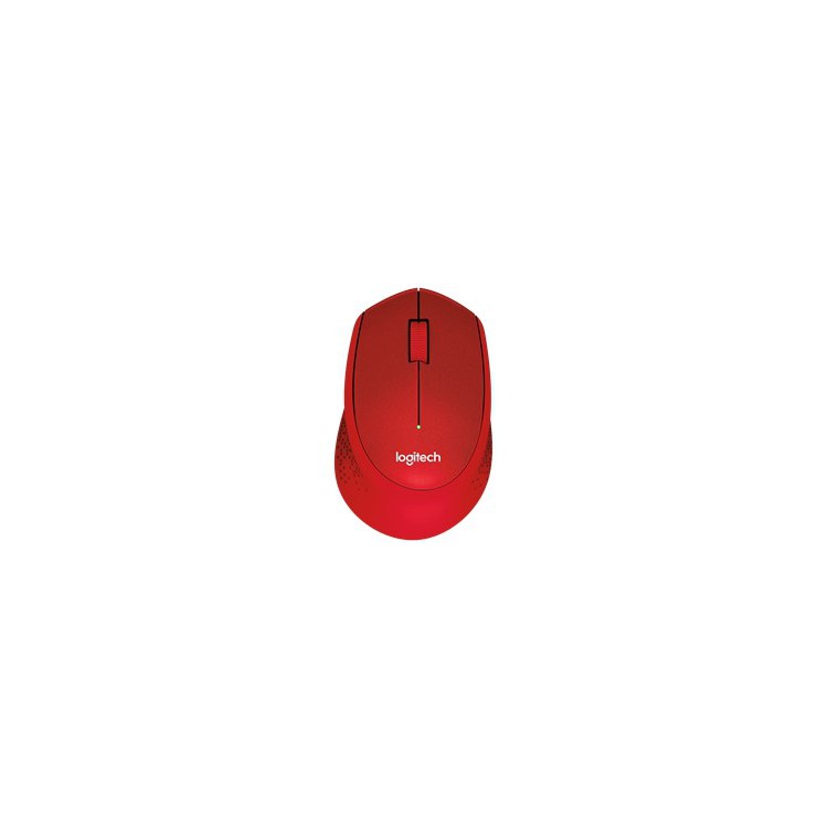 Mouse raton logitech m330 optico wireless inalambrico silent plus rojo