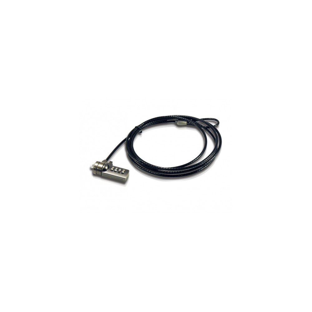 Cable de seguridad coneptronic para portatiles 1.8m combinacion
