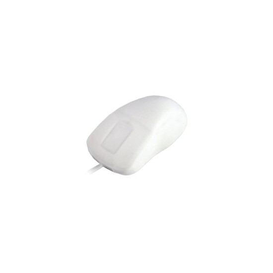 Mouse raton industrial active key usb optico ip68 blanco