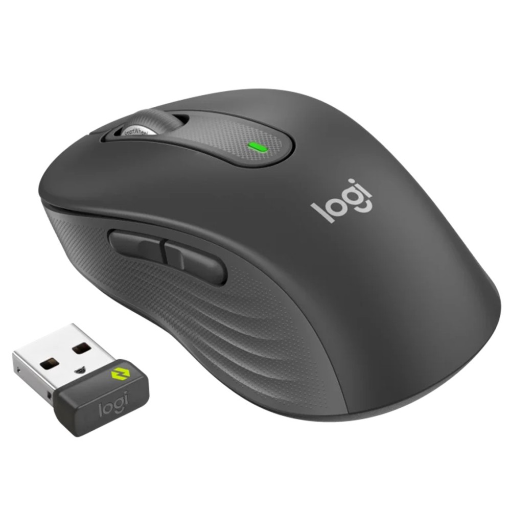 Mouse raton logitech m650 for business mediano wireless inalambrico grafito