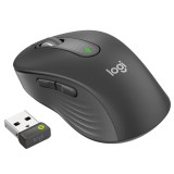 Mouse raton logitech m650 for business mediano wireless inalambrico grafito