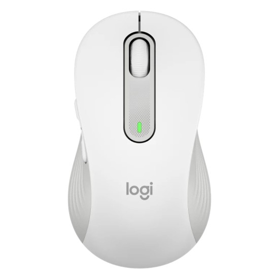 Mouse raton logitech m650 for business grande wireless inalambrico blanco crudo