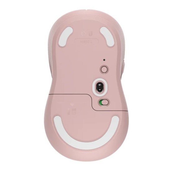 Mouse raton logitech m650 grande optico wireless inalambrico rosa