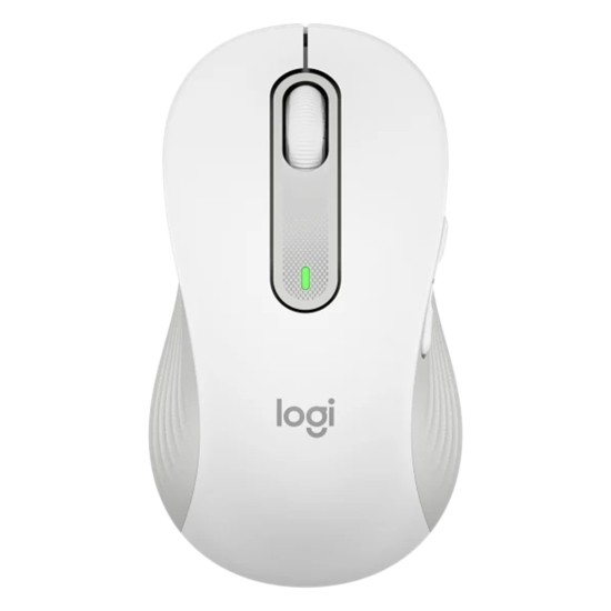 Mouse raton logitech m650 para zurdos optico wireless inalambrico blanco crudo