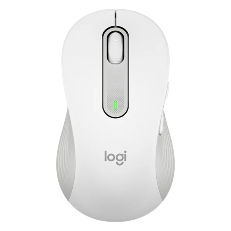 Mouse raton logitech m650 para zurdos optico wireless inalambrico blanco crudo