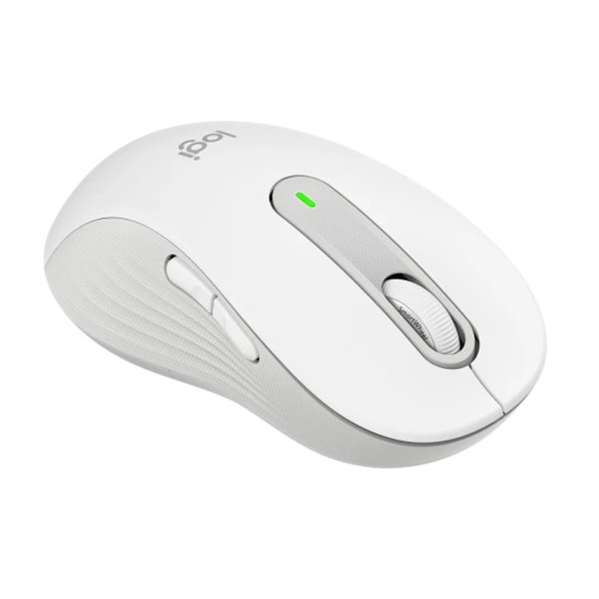 Mouse raton logitech m650 para zurdos optico wireless inalambrico blanco crudo