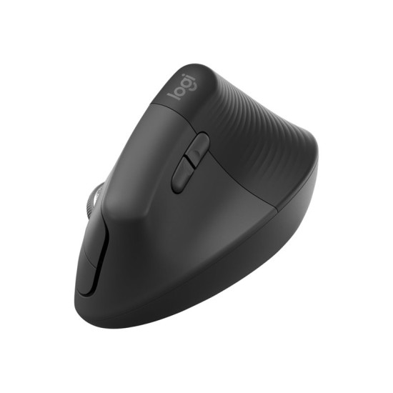 Mouse raton vertical logitech lift for business 6 botones 4000 dpi wireless inalambrico grafito