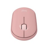 Raton inalambrico pebble mouse 2 m350s rosa bluetooth