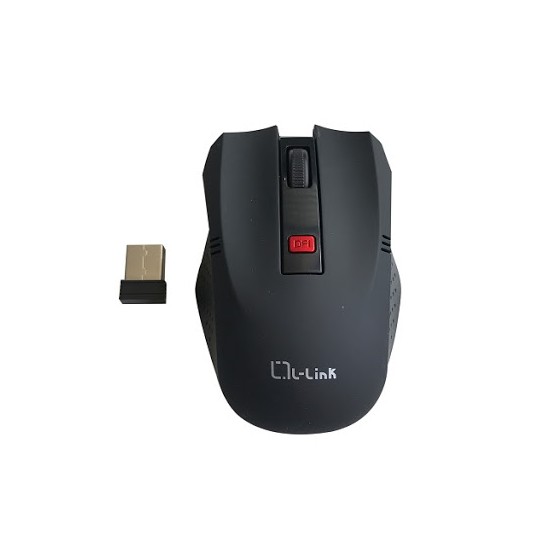 Raton optico inalambrico l - link negro