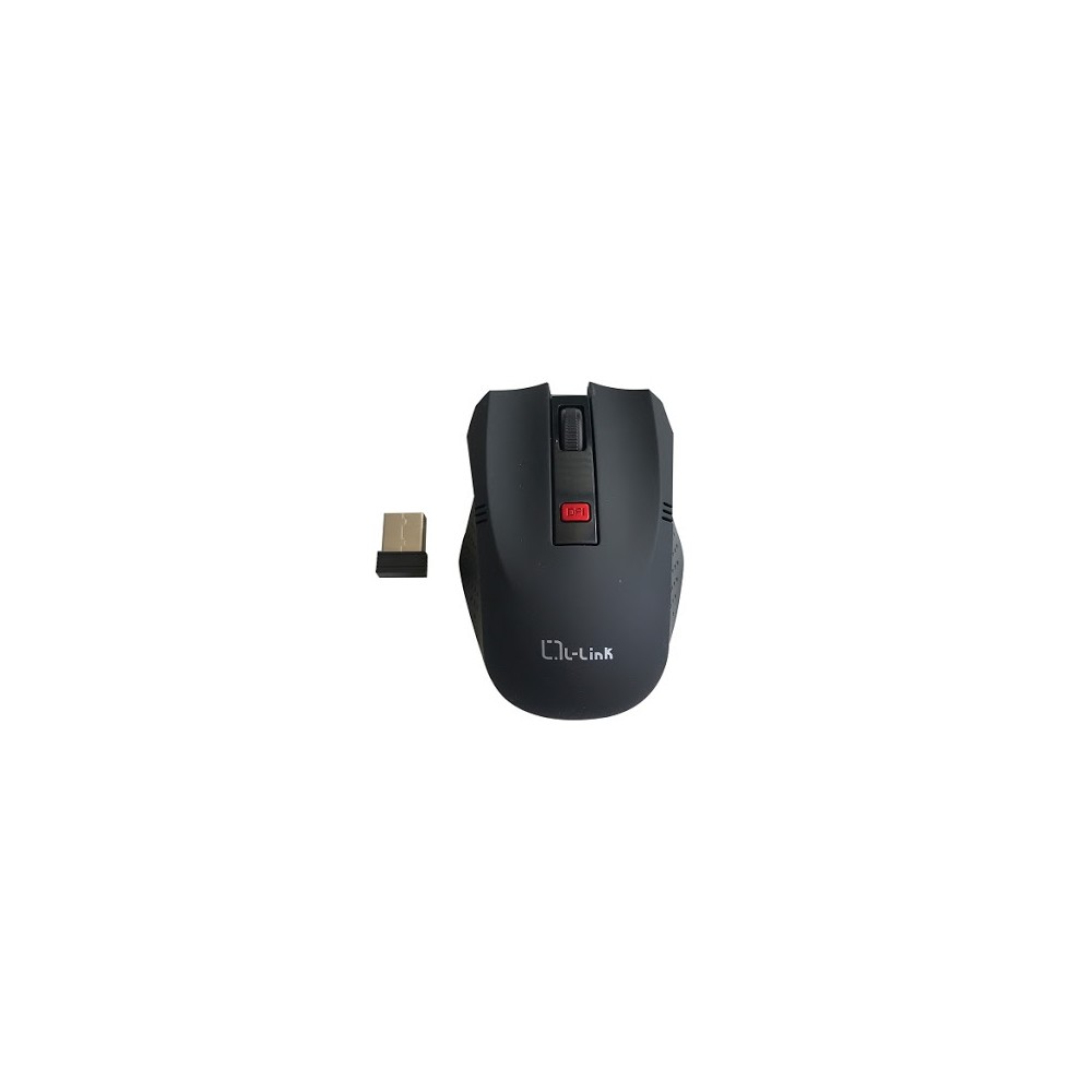 Raton optico inalambrico l - link negro