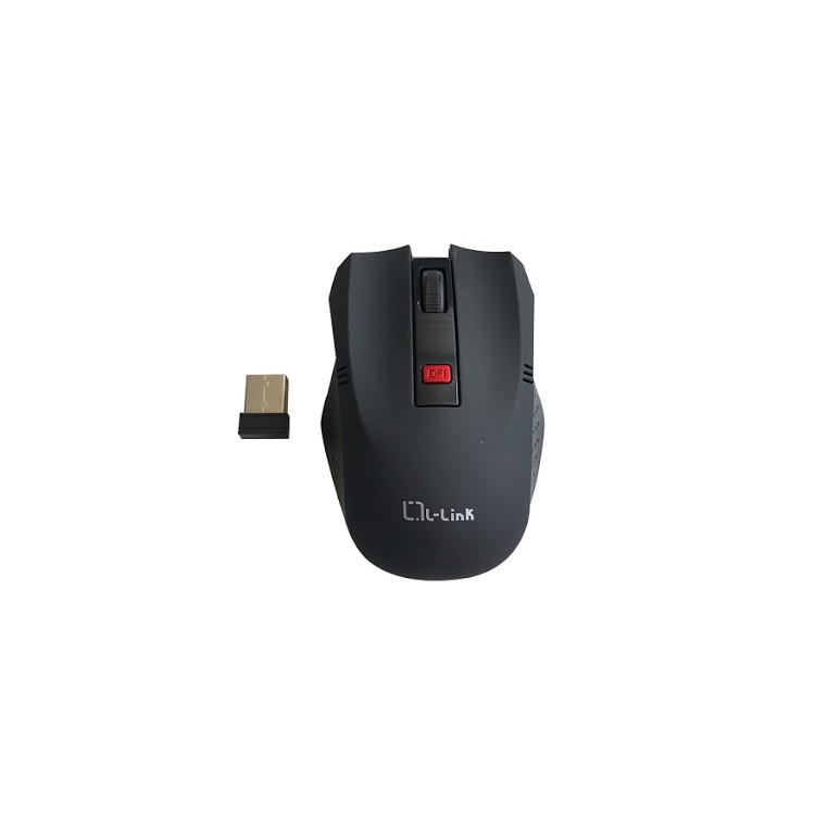Raton optico inalambrico l - link negro