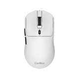 Mouse raton coolbox w03 ultraligero blanco 10000 dpi gaming inalambrico rf+bt